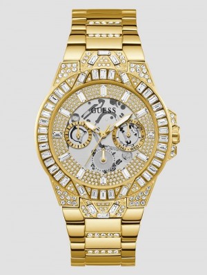 Guess Dynasty Gold-Tone Multifunction Watch Goud | GUESS-SN31664