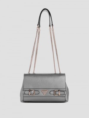 Guess Eco Ali Convertible Crossbody Metal | GUESS-SN29050