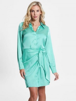 Guess Eco Alya Dress Blauw | GUESS-SN26778