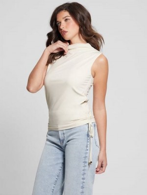 Guess Eco Alyssa Drawstring Top Wit | GUESS-SN27454