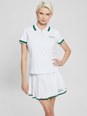Guess Eco Arleth Polo Wit | GUESS-SN28379