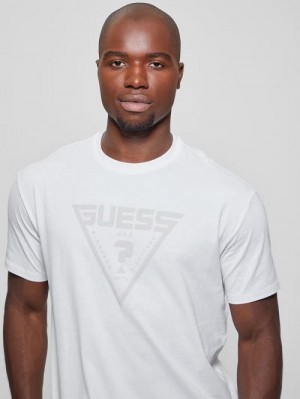 Guess Eco Azha Crewneck Tee Wit | GUESS-SN30611