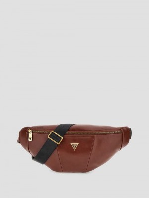 Guess Eco Bellagio Bum Bag Bruin | GUESS-SN31703