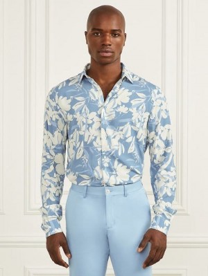 Guess Eco Benny Shirt Blauw | GUESS-SN31258
