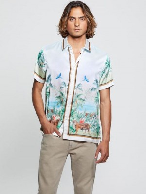 Guess Eco Big Cat Shirt Multi | GUESS-SN31287