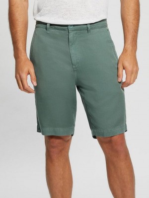 Guess Eco Bowie Shorts Groen | GUESS-SN31354