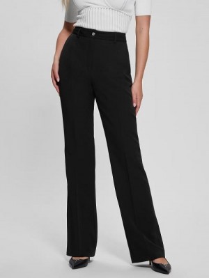Guess Eco Carla Straight Pants Zwart | GUESS-SN28280