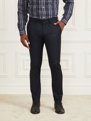Guess Eco Ciro Napoli Pant Blauw | GUESS-SN31379