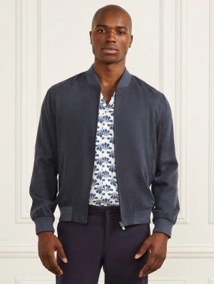 Guess Eco Classic Flight Jacket Blauw | GUESS-SN30797