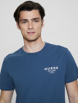 Guess Eco Classic Tee Blauw | GUESS-SN30528