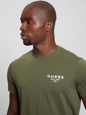 Guess Eco Classic Tee Groen | GUESS-SN30572