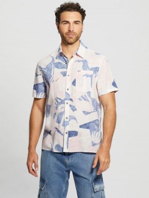 Guess Eco Collin Printed Shirt Multi | GUESS-SN31127