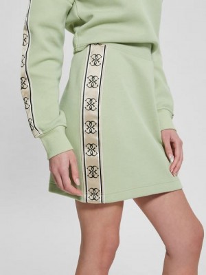 Guess Eco Cymone Quattro G Skirt Groen | GUESS-SN28430