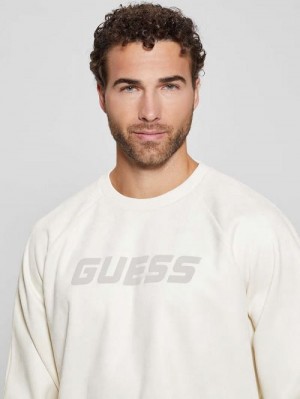 Guess Eco Daril Crewneck Sweatshirt Wit | GUESS-SN31034