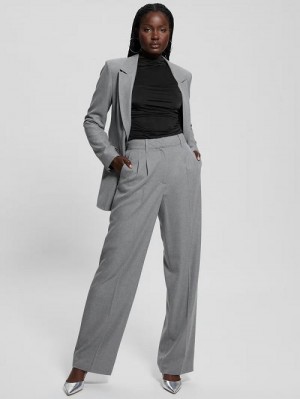 Guess Eco Doris Perfect Tailored Pants Grijs | GUESS-SN28233