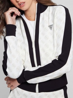 Guess Eco Eléa Quattro G Crop Jacket Zwart | GUESS-SN28389
