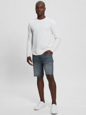 Guess Eco Faded Denim Shorts Blauw | GUESS-SN31371