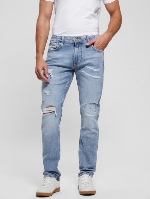 Guess Eco Finnley Tapered Jeans Blauw | GUESS-SN30435