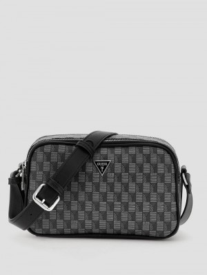 Guess Eco G Wave Camera Bag Zwart | GUESS-SN31722