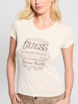 Guess Eco Genuine Tee Wit | GUESS-SN27329