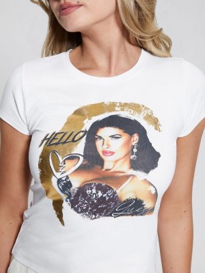 Guess Eco Hello Tee Wit | GUESS-SN27219