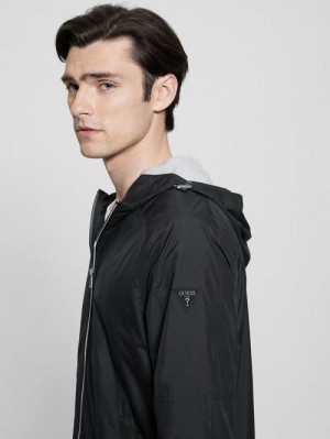 Guess Eco Hooded Windbreaker Zwart | GUESS-SN30815