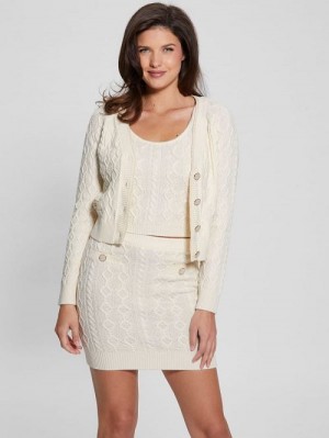 Guess Eco Isabelle Sweater Cardigan Wit | GUESS-SN27823