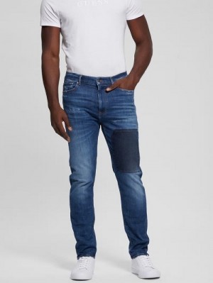 Guess Eco James Tapered Denim Jeans Blauw | GUESS-SN30352