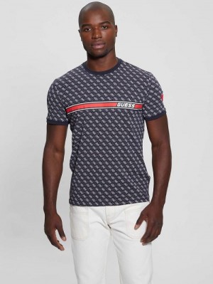 Guess Eco Jamey Logo Tee Zwart | GUESS-SN31509