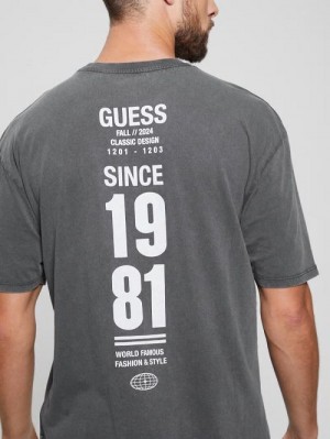 Guess Eco Late Nights Crewneck Tee Grijs | GUESS-SN30705