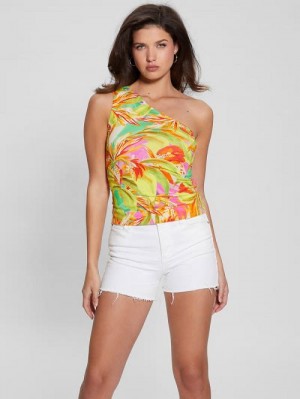 Guess Eco Linda One-Shoulder Top Multi | GUESS-SN27603