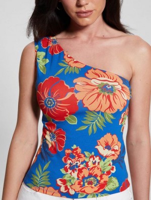 Guess Eco Linda One-Shoulder Top Multi | GUESS-SN27128
