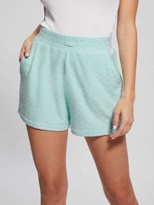 Guess Eco Lola Shorts Blauw | GUESS-SN28421