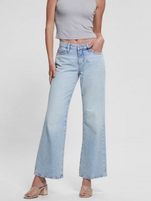 Guess Eco Low-Rise Slouchy Jeans Blauw | GUESS-SN26638