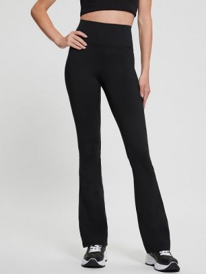 Guess Eco Marika Mini Flare Leggings Zwart | GUESS-SN28466