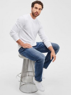 Guess Eco Mateo Regular Straight Jeans Blauw | GUESS-SN30454