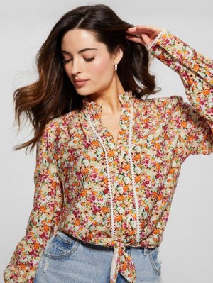 Guess Eco New Rita Shirt Oranje | GUESS-SN27129