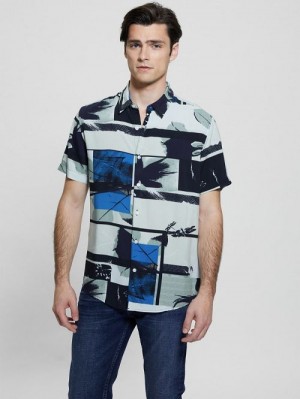 Guess Eco Palm Shirt Multi | GUESS-SN31185