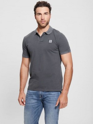 Guess Eco Pique Polo Grijs | GUESS-SN31125