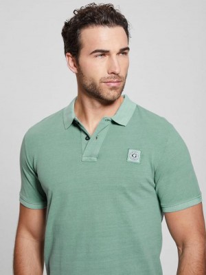 Guess Eco Pique Polo Turquoise | GUESS-SN31119