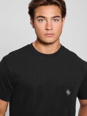 Guess Eco Pocket Tee Zwart | GUESS-SN30711