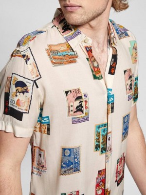 Guess Eco Post Card Shirt Multi | GUESS-SN31151
