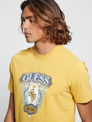 Guess Eco Quatro G Crest Tee Wit | GUESS-SN30618