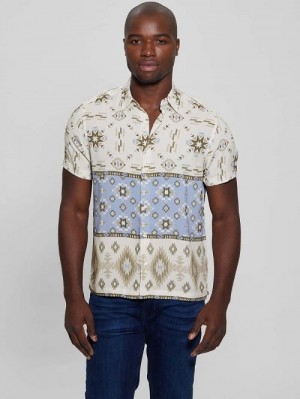 Guess Eco Rayon Southwest Shirt Multi | GUESS-SN31318