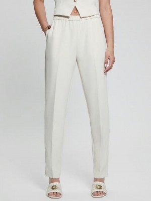 Guess Eco Roberta Structured Joggers Wit | GUESS-SN28217