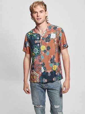 Guess Eco Sandwash Blooms Shirt Multi | GUESS-SN31212