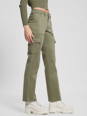 Guess Eco Sexy Cargo Pants Groen | GUESS-SN28310