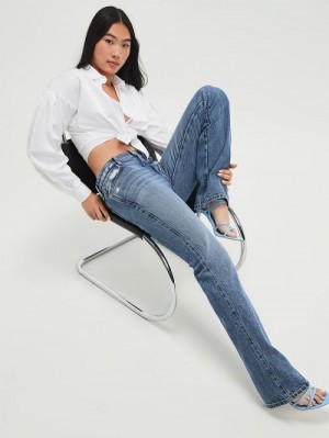 Guess Eco Sexy Straight Jeans Blauw | GUESS-SN26651