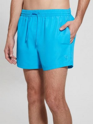Guess Eco Short Swim Trunks Turquoise | GUESS-SN31603
