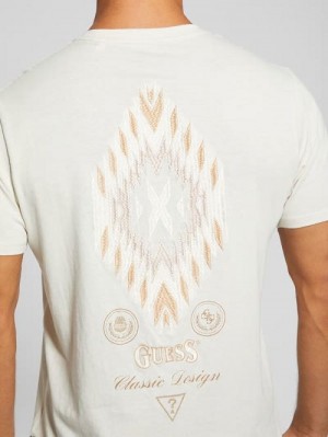 Guess Eco Southwestern Tee Wit | GUESS-SN30696